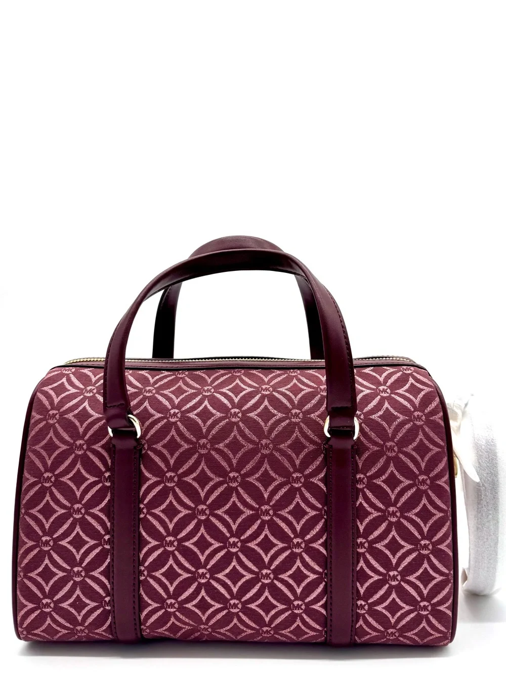 Michael Kors Medium Travel Duffle Satchel Bag Ox Blood Multi
